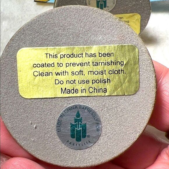 PartyLite Shiny Brass Candle Holders - Picture 4 of 4